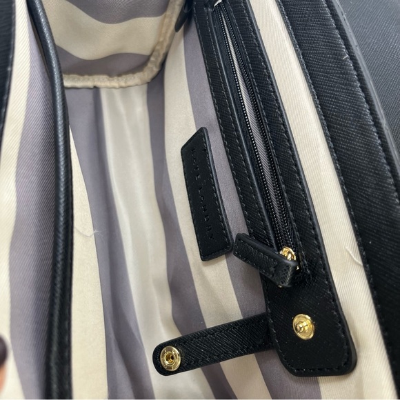 Kate Landry Black Chain Strap Crossbody Bag Tassel Detail Like New - Picture 6 of 15